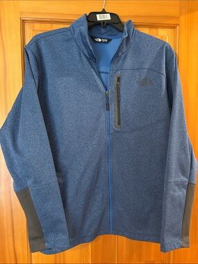The North Face Men’s Heather Navy Full-Zip Shirt Jacket
